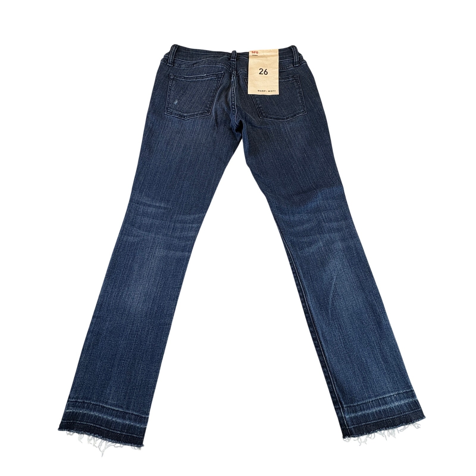 New Warp + Weft Luxsculpt Jeans 26 San Francisco Skinny Raw Hem — image 2 of 8